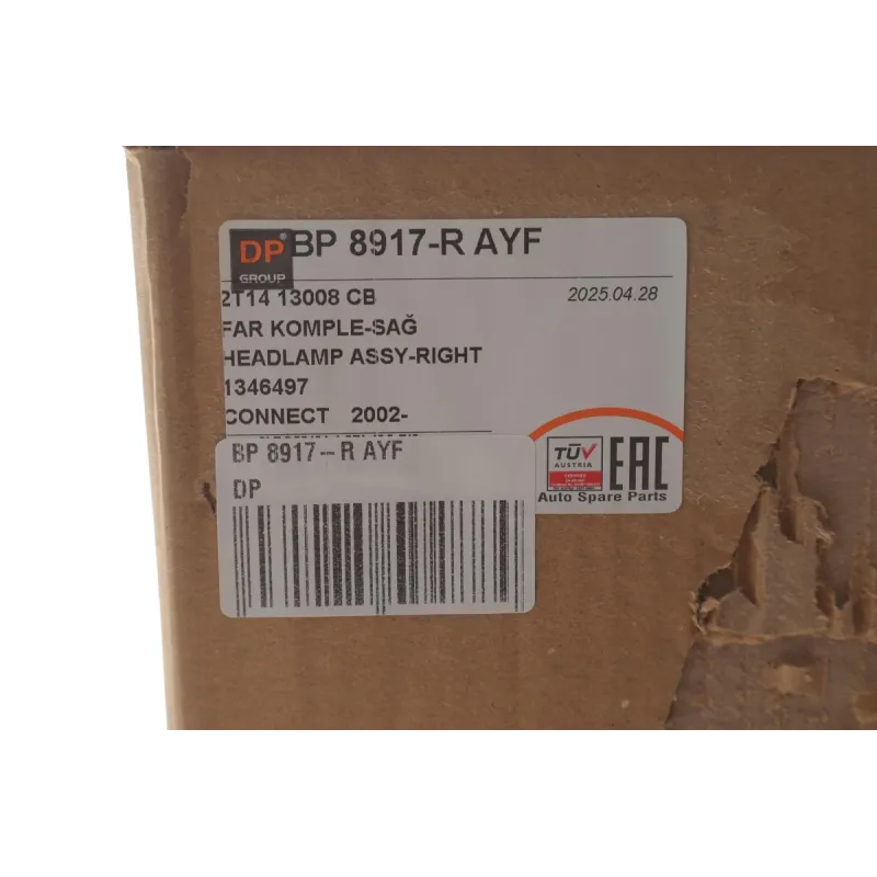 Фара (R) Ford Transit Connect 02-13 (електро)