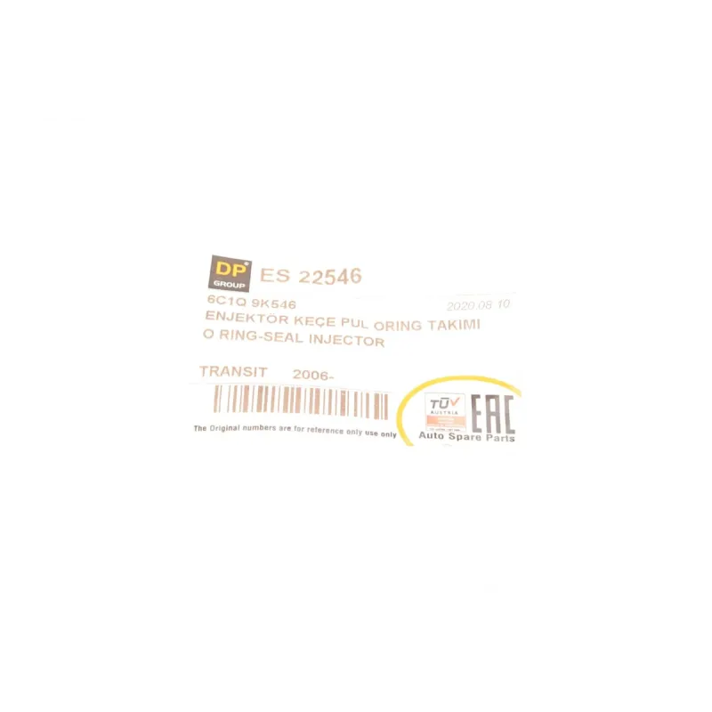 Комплект ущільнювачів форсунок Citroen Jumper/Ford Transit 2.2TDCi/2.2HDi 06- (на 4 шт)(36mm)