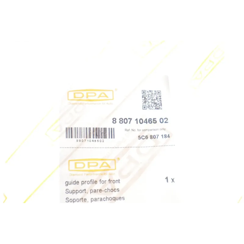 Кронштейн кріплення переднього бампера (справа) DPA 88071046502 для Volkswagen Jetta IV (162, 163) 2010-