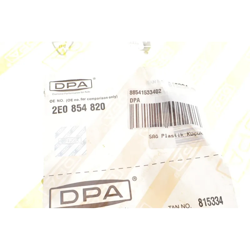 Молдинг арки колеса передній правий DPA 88541533402 для Volkswagen Crafter 2.0 TDI 2011-2016