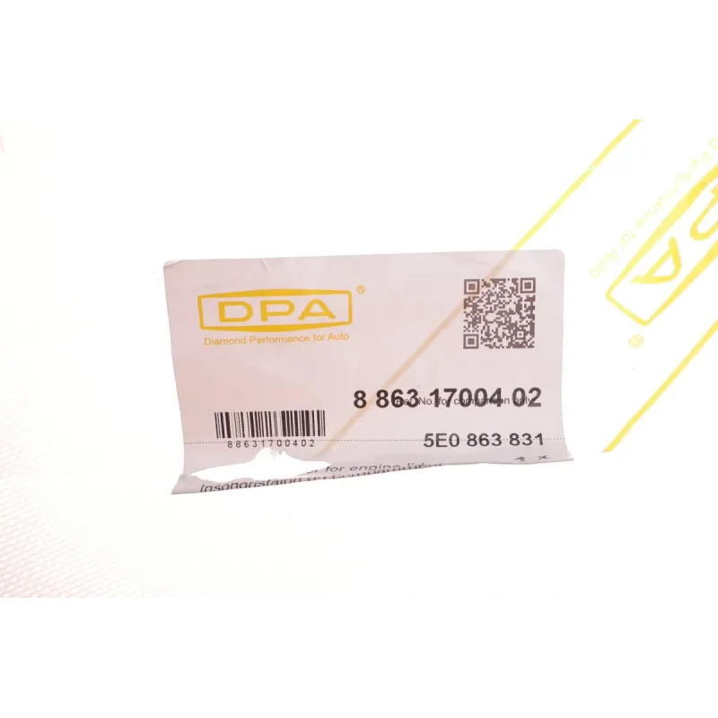 Шумоізоляція капоту DPA 88631700402 для Skoda Octavia III 5E 2012-2020