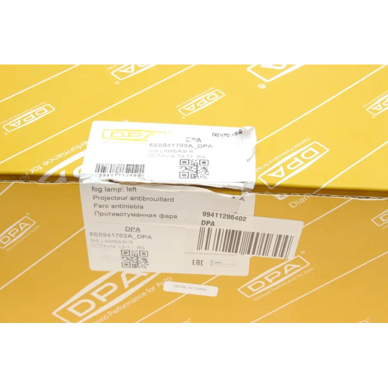 Фара протитуманна Skoda Octavia 1.2-2.0 TSI/TDI 12- (R) (чорна)