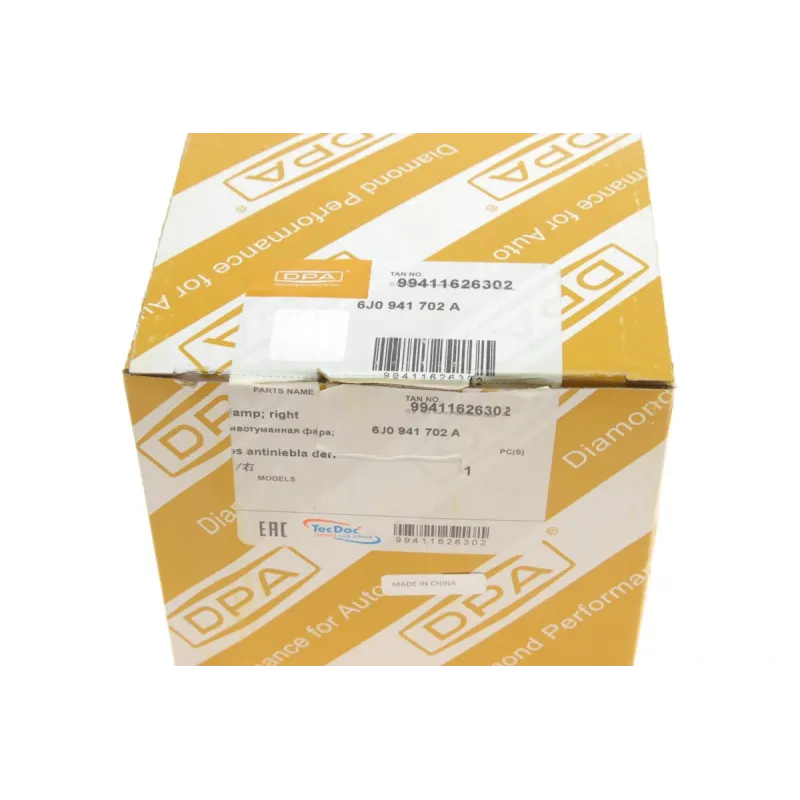 Фара протитуманна права DPA 99411626302 для Seat Ibiza, Leon, Toledo 2004-2015