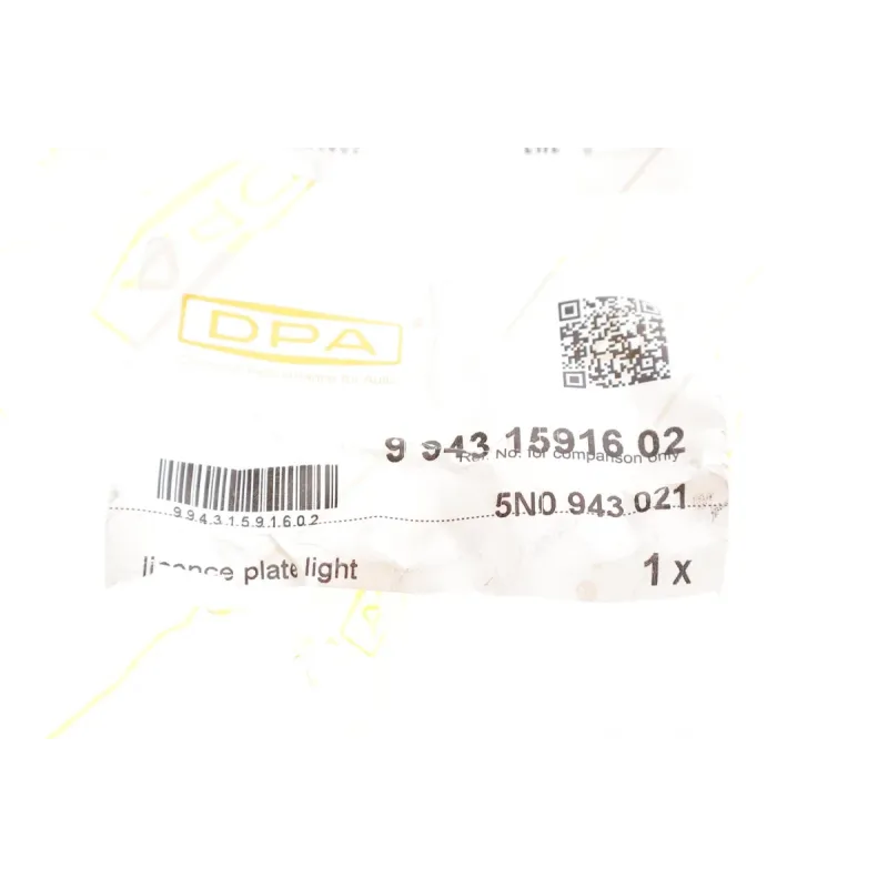 Підсвітка номера заднього DPA 99431591602 для Volkswagen Tiguan, Sharan, Touareg 2011+
