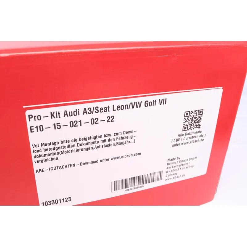 Комплект пружин (Pro-Kit) Audi A3/Seat Leon/VW Golf VII 12- (4 шт.)