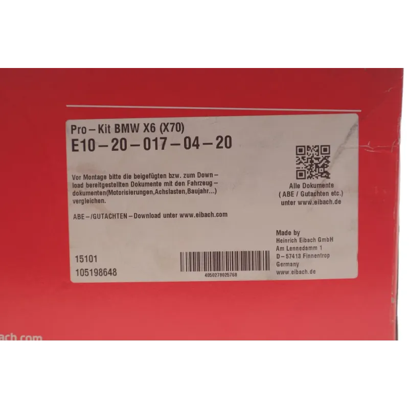 Комплект пружин (передніх) (Pro-Kit) BMW X6 (E71/E72) M 07-14 (2 шт.)