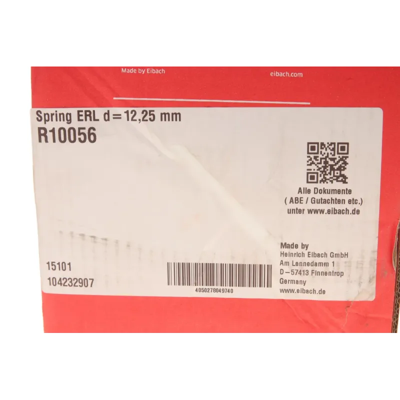 Пружина передня EIBACH R10056 для Opel Astra H 1.6/1.8 2004-2010, 375 мм