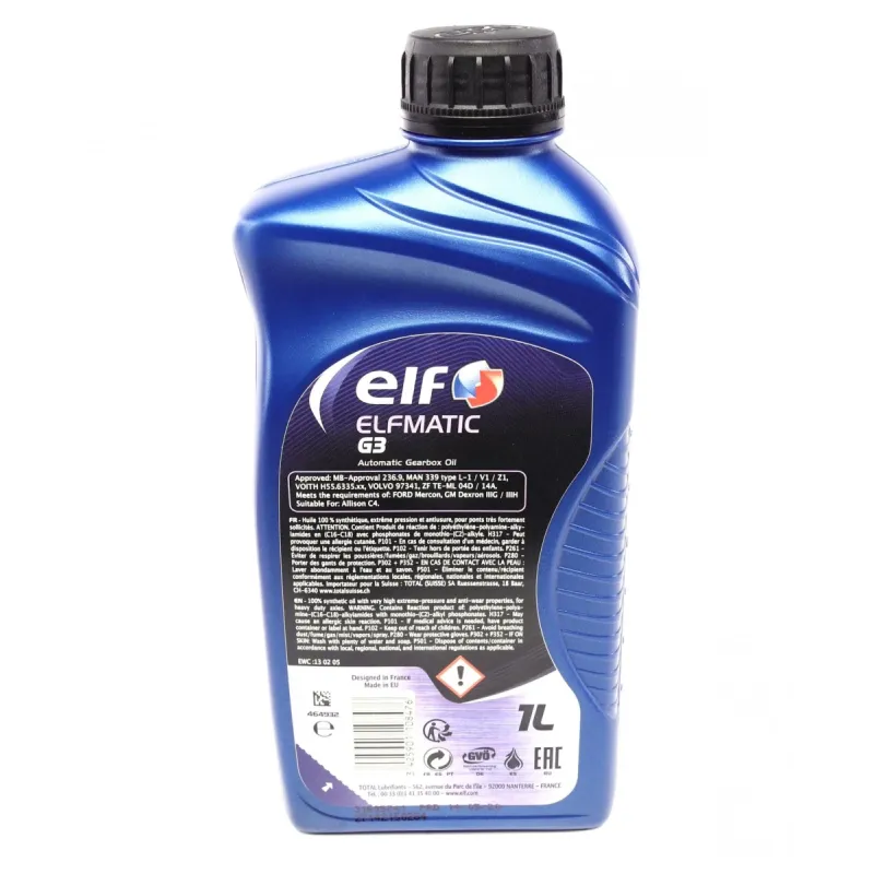 Рідина ГПК/АКПП Elfmatic G3 (червона) (1л)
