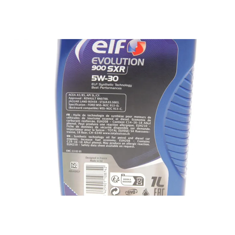 Моторна олива ELF Evolution 900 SXR 5W-30 1л (213888) ACEA A5/B5