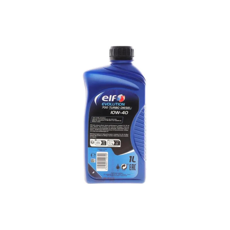 Моторна олива ELF Evolution 700 Turbo Diesel 10W-40 (1L) 214126 ACEA A3/B4 API SL/CF