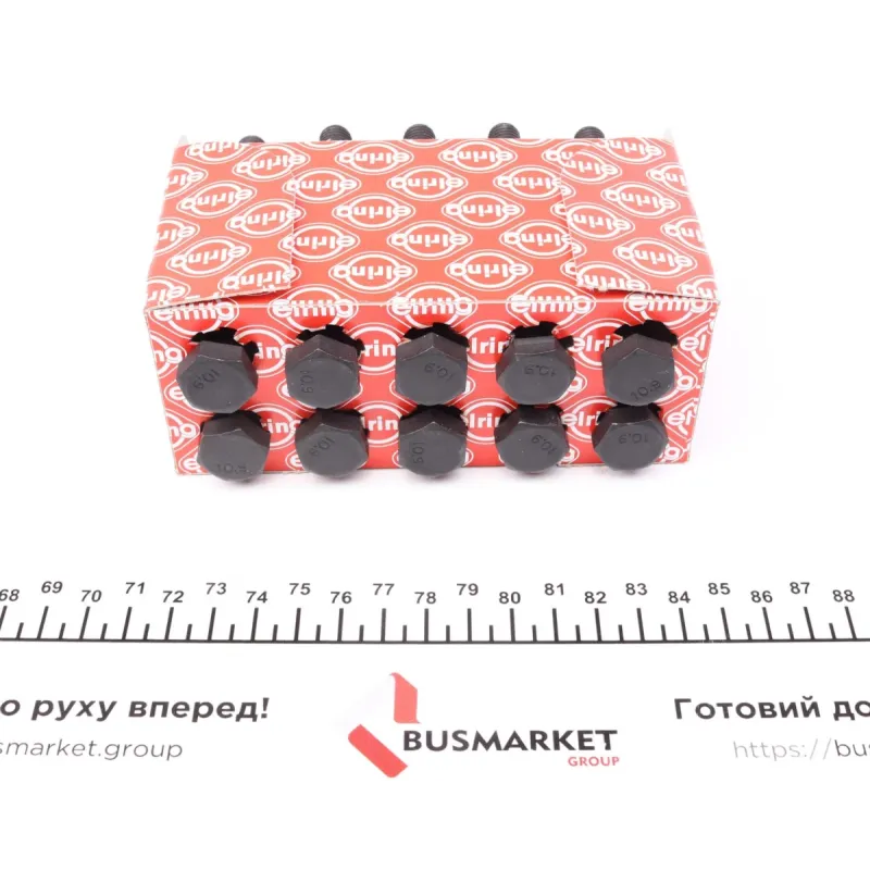Болти головки блоку циліндра ELRING 111.630 комплект 10 шт. для Renault Trafic 1.4i 80-91, M10x1,5x100