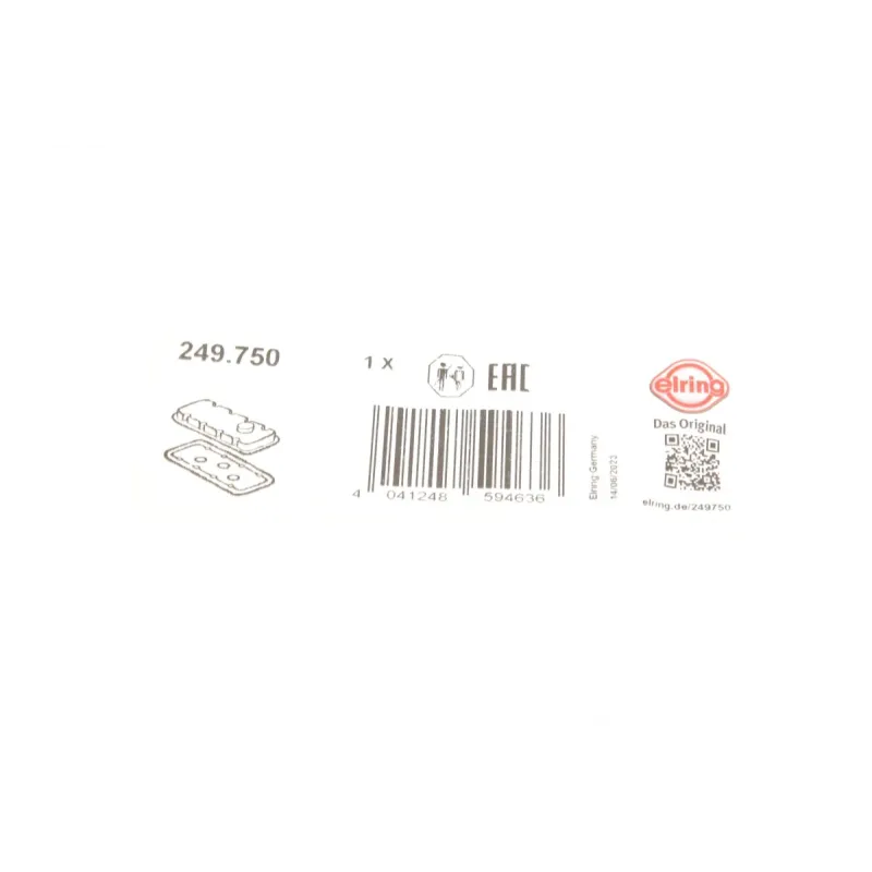 Прокладка кришки клапанів ELRING 249.750 для BMW 1 (F20) 118 d 2010-, 3 (E90) 316 d 2009-, Toyota Avensis 2015-