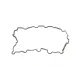 Прокладка піддону MB C-class (W205)/E-class (W213) 2.0D 16- OM654 (зверху)