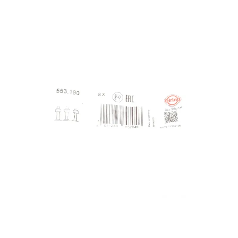 Сальник клапана (впуск/випуск) Audi/BMW/Seat/VW (8x10.8/14.2x10) (упаковка 8 шт.)