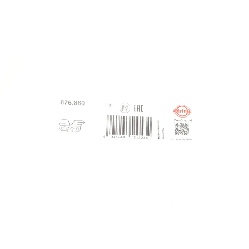 Прокладка колектора випускного Audi A3/TT/VW T5/Golf V 3.2 00- (4-6 циліндр)