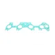 Прокладка колектора впускного Opel Combo 1.4 94-01 (1mm)