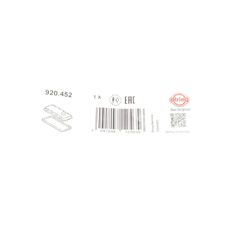 Прокладка кришки клапанів ELRING 920.452 для Mitsubishi Outlander 2.0 2004-2006, Hyundai Elantra 1.6 1990-1995