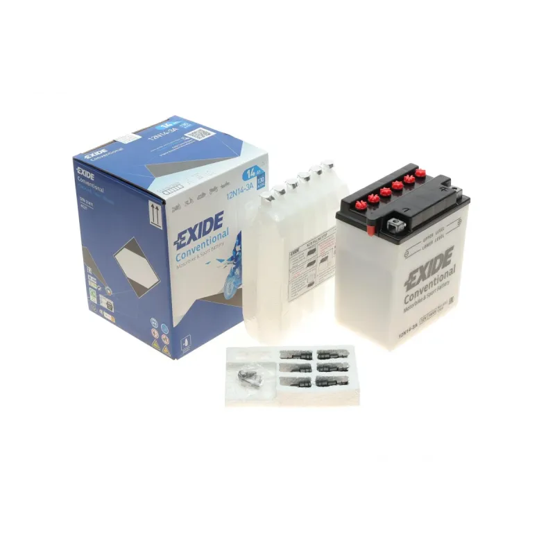 Акумуляторна батарея EXIDE 12N14-3A (мото) 14Ah/130A (135х90х165 мм) для YAMAHA XS 500 (1976-1979)