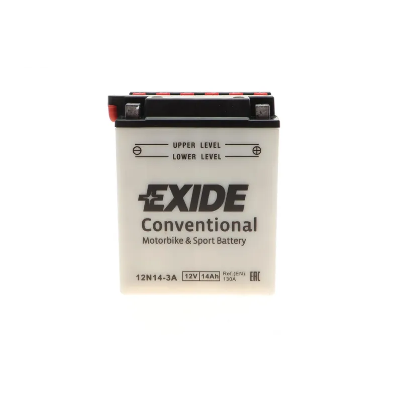 Акумуляторна батарея EXIDE 12N14-3A (мото) 14Ah/130A (135х90х165 мм) для YAMAHA XS 500 (1976-1979)