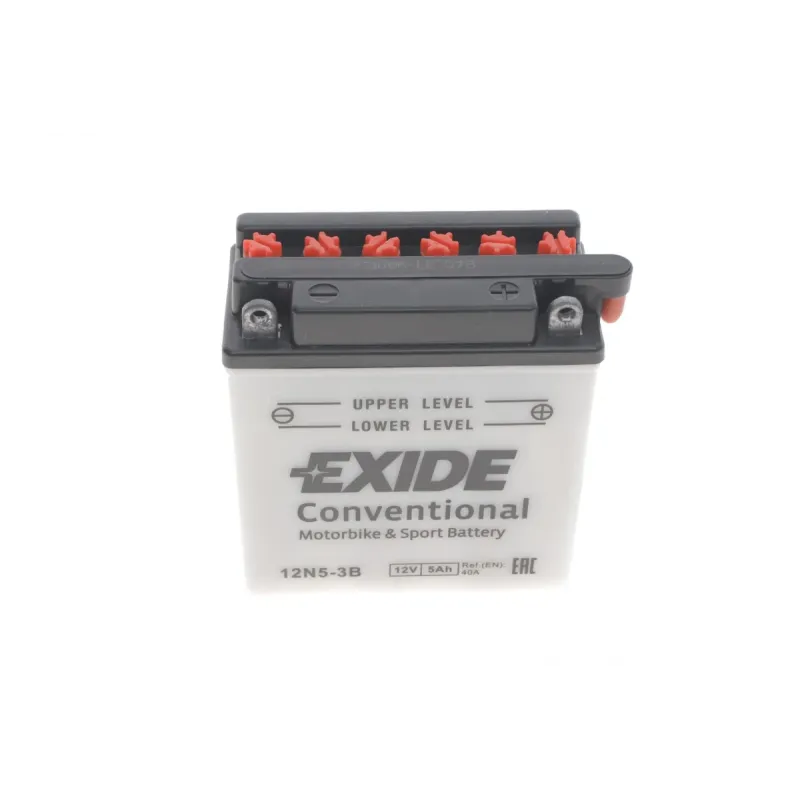 Акумулятор EXIDE 12N5-3B (мото) 5Ah 40A 12V 120x60x130 мм