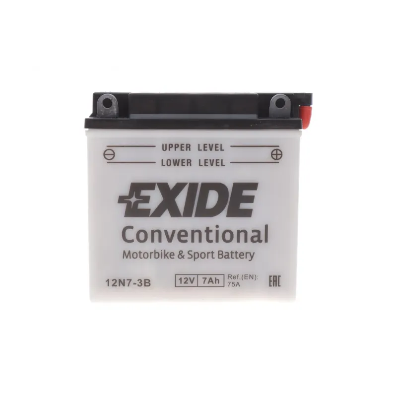 Акумуляторна батарея EXIDE 12N7-3B (мото) 7Ah 75A 12V 135x75x133 мм