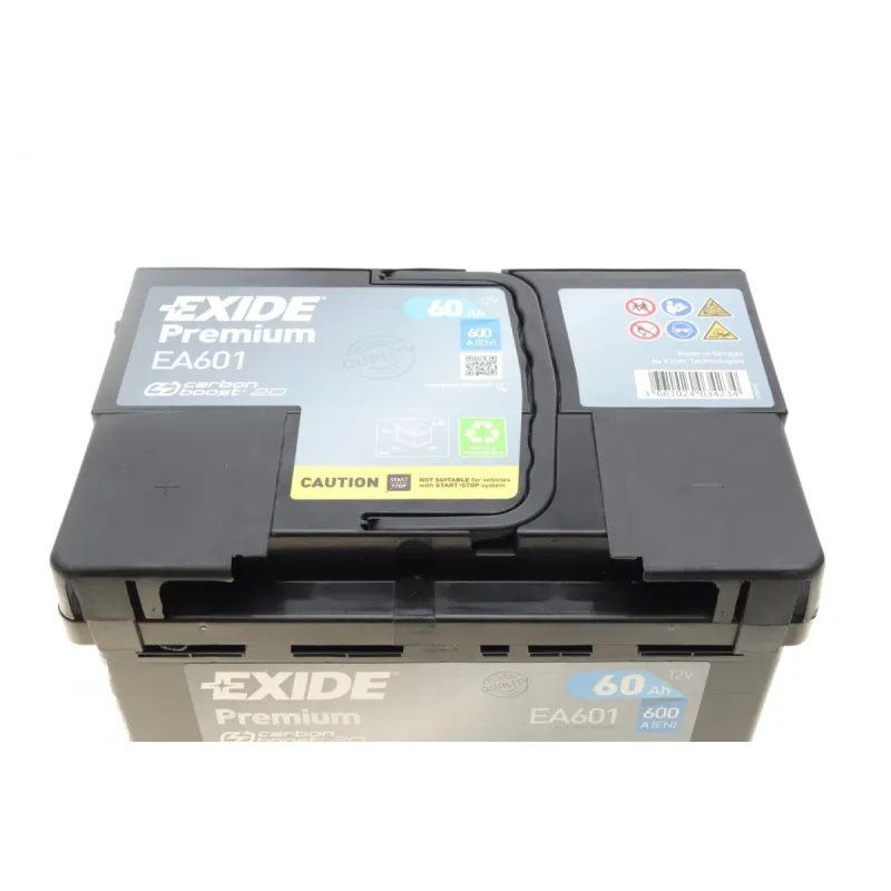 Акумулятор EXIDE EA601 60Ah 600A (242x175x190) для Chevrolet Cruze, Lanos, Daewoo Lacetti