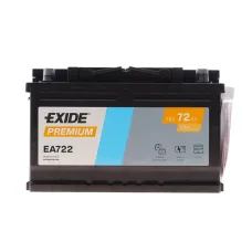Акумулятор EXIDE EA722 72Ah 720A 278x175x175 B13 для Alfa Romeo 156, Audi 100, Audi 80