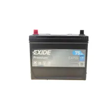 Акумулятор EXIDE EA755 75Ah/630A (270x173x222) Premium Азія для Aston Martin DBS, Bentley Arnage