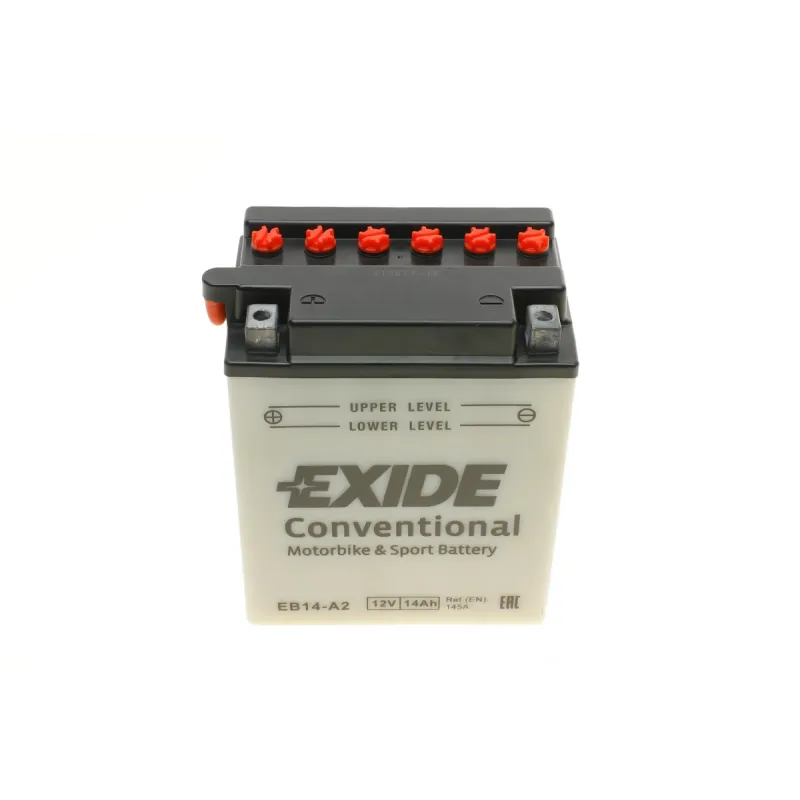 Акумулятор EXIDE EB14-A2 14Ah/145A (134x89x165.8мм) для мотоциклів Honda XL, BIMOTA DB6