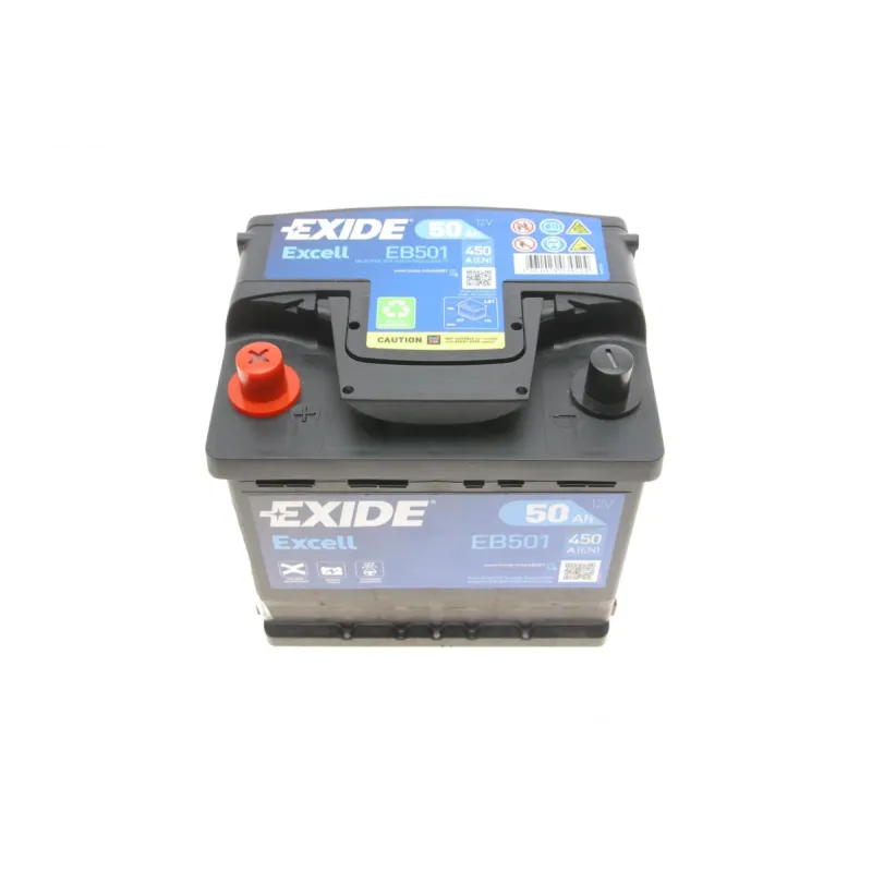 Акумулятор EXIDE EB501 50Ah 450A (207x175x190) для Alfa Romeo, ARO, Austin
