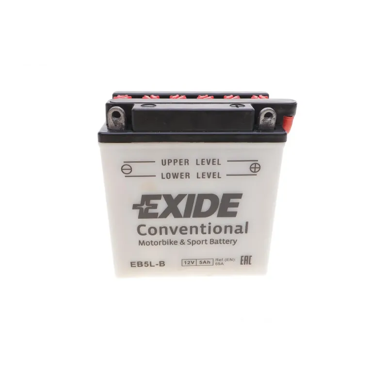 Акумулятор EXIDE EB5L-B 5Ah 65A (120x60x130) для мотоциклів Honda MTX, Yamaha TZR, Suzuki DR
