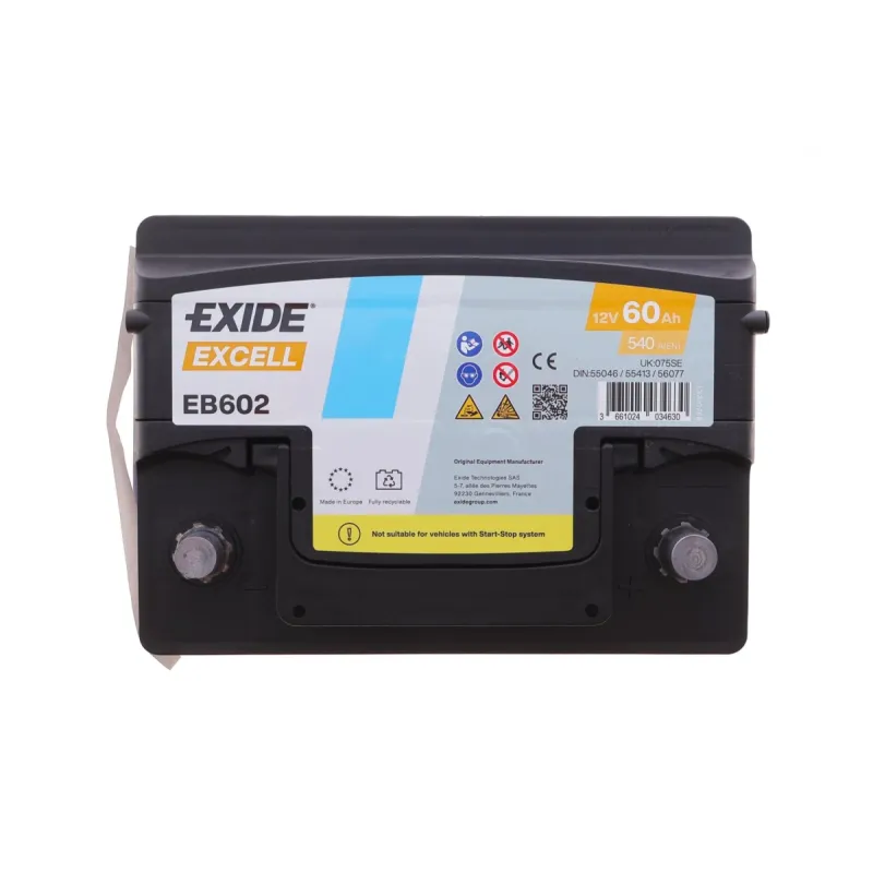 Акумуляторна батарея 60Ah/540A (242x175x175/+R/B13) Excell