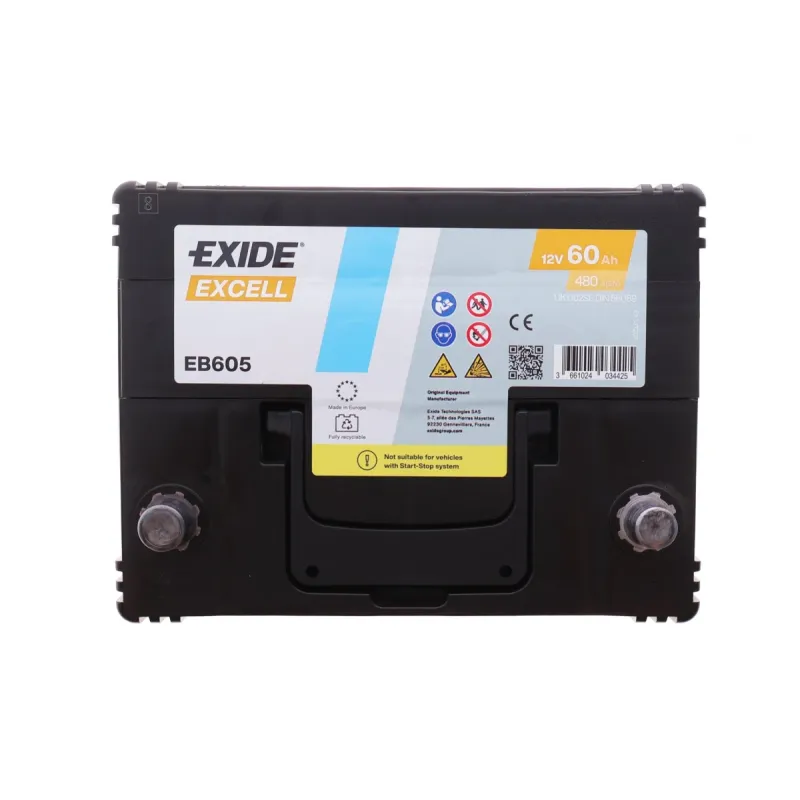 Акумуляторна батарея 60Ah/480A (230x173x222/+L/B01) Excell Азія