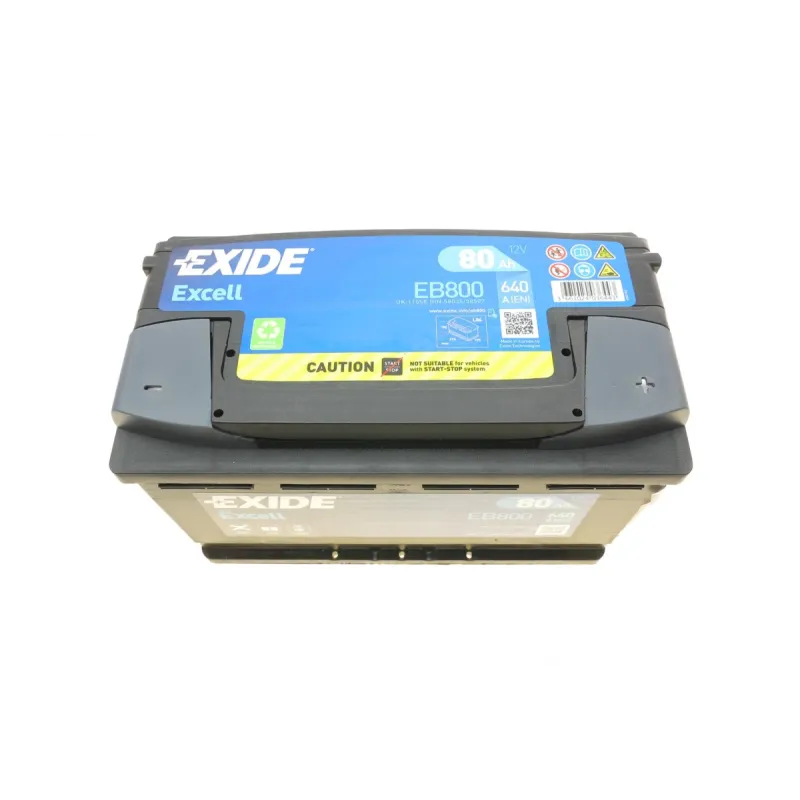 Акумулятор EXIDE EB800 80Ah 640A 12V 315x175x190 B13 для Audi A3, A4, Alfa Romeo Spider