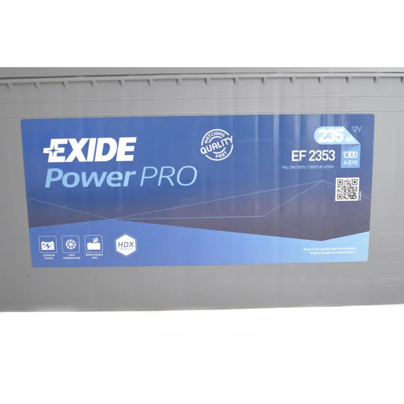Акумуляторна батарея EXIDE EF2353 235Ah/1300A для DAF CF, XF 518x274x240 мм