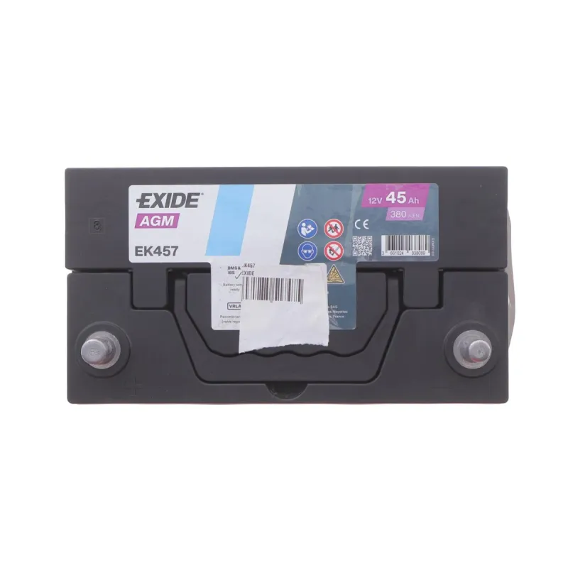 Акумулятор EXIDE EK457 AGM 45Ah 380A (227x127x227) для Alpine, Citroen, Honda