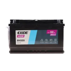 Акумуляторна батарея EXIDE EK820 Start-Stop AGM 82Ah/800A (315x175x190mm) для Audi A4 B5, BMW E46