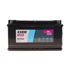 Акумуляторна батарея EXIDE EK960 96Ah/850A AGM (353x175x190) для легкового транспорту
