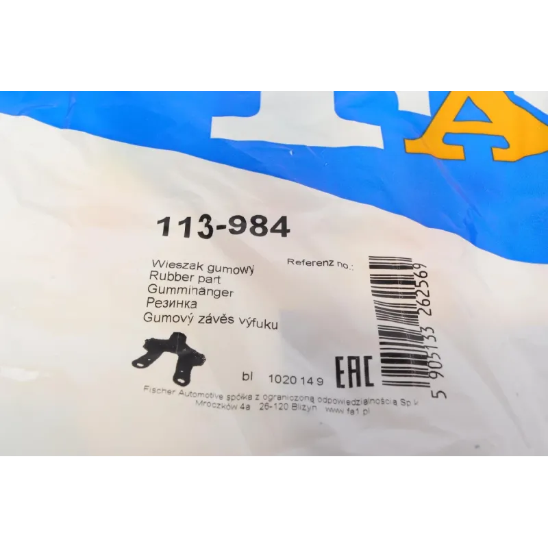 Кронштейн кріплення глушника FA1 113-984 для Audi A3, Golf V/VI, Volkswagen Beetle, 1.4 TFSI/1.6