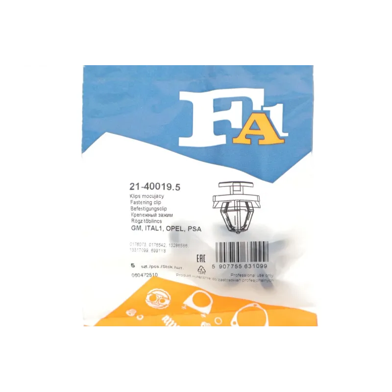 Кліпса кріплення обшивки дверей (к-кт 5шт) Renault Master 10-/Trafic 14-/Peugeot Expert 07- (к-кт 5шт)