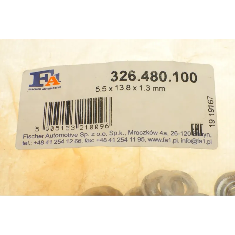 Шайба під форсунку Peugeot Partner/1.5D-2.5D 94-07 (5.5x13.8x1.3) (к-кт 100шт)(пошкоджене корозією)