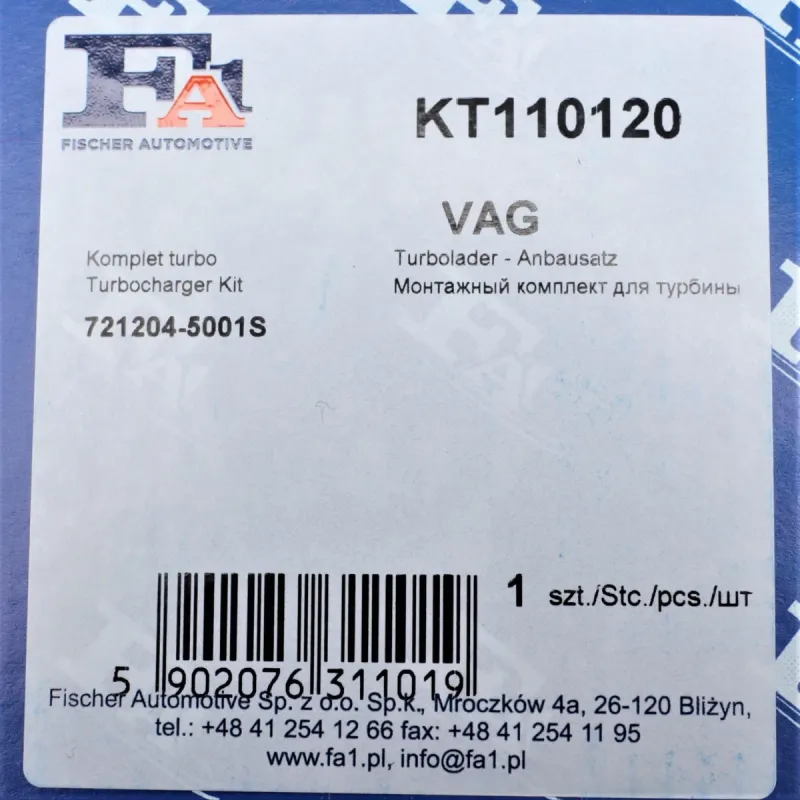 Комплект прокладок турбіни VW LT 2.8 TDI 02-06