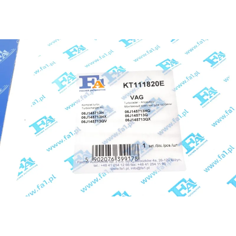Комплект прокладок турбіни FA1 KT111820E для Volkswagen T5/T6 2.0 TSI 2011-
