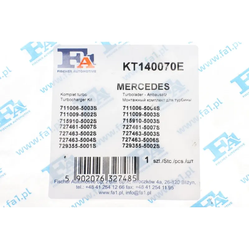 Комплект прокладок турбіни MB Vito (W639) 03-