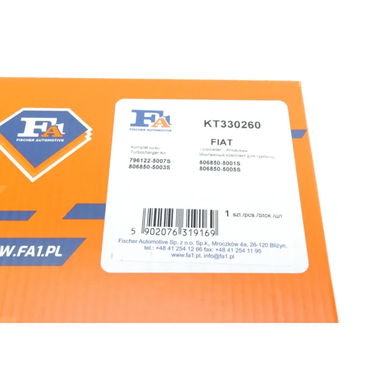 Комплект прокладок турбіни FA1 KT330260 для Citroen Jumper, Fiat Ducato, Peugeot Boxer 3.0D 2010+