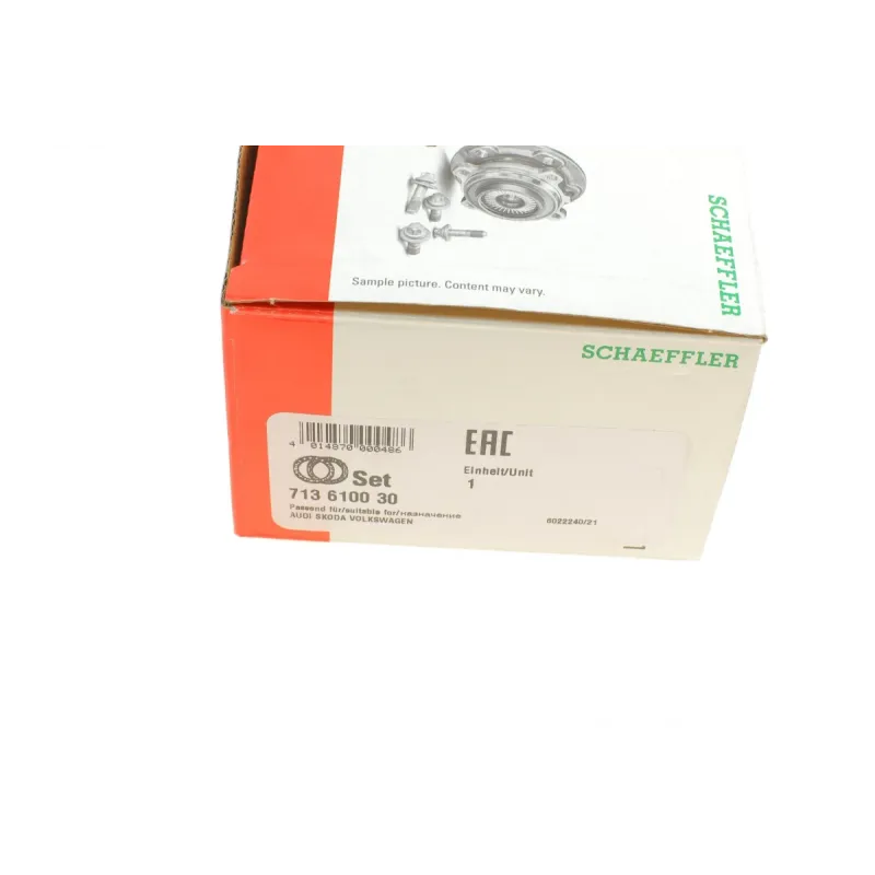 Підшипник маточини передній FAG 713 6100 30 для Audi A4 B5, A6 C5, Volkswagen Passat B5, Skoda Superb I