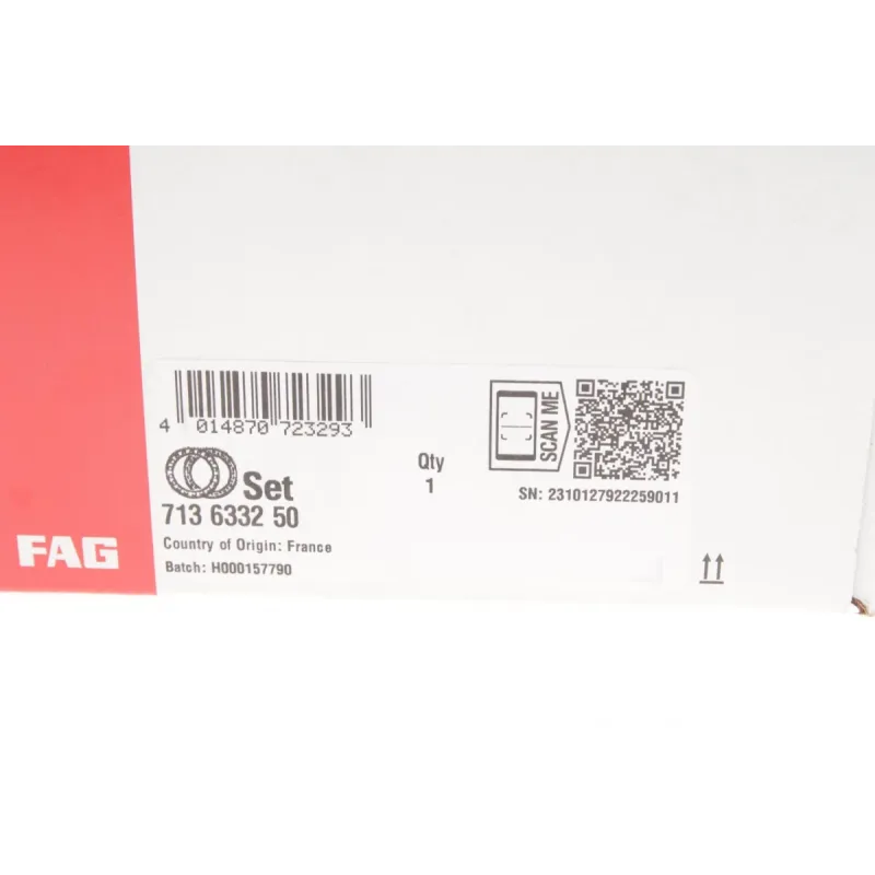 Підшипник маточини передній FAG 713633250 для Renault Grand Scenic IV/Megane IV/Talisman, 136 мм