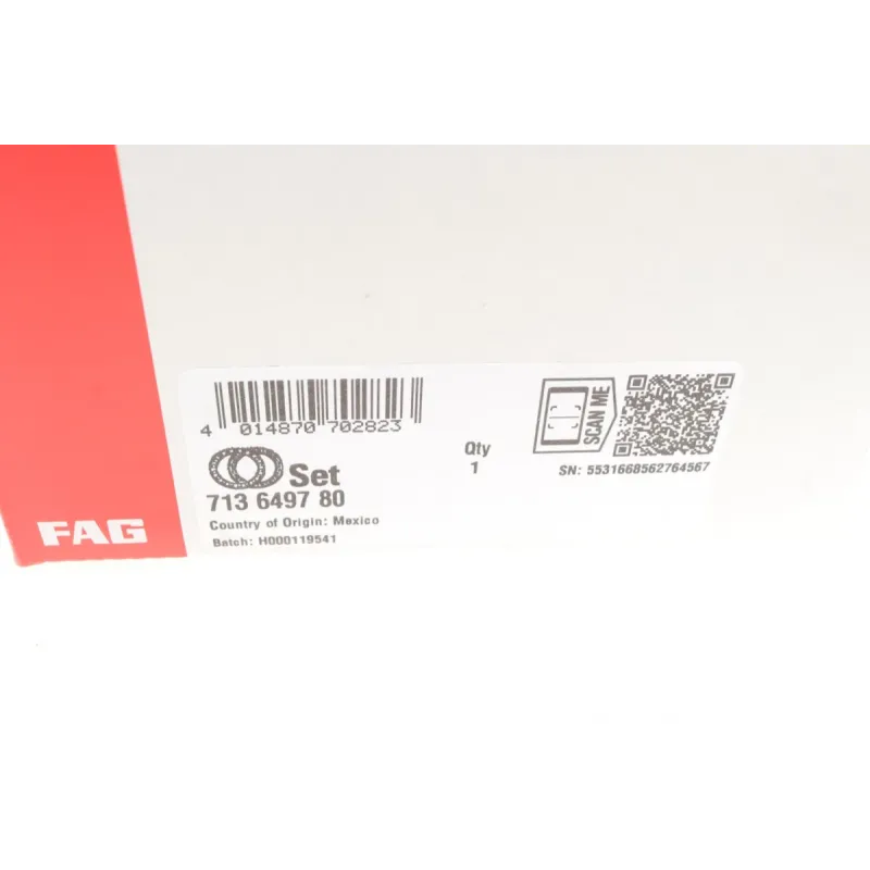 Підшипник маточини задній FAG 713649780 для BMW iX3 G01/F97/G08, X5 G05, X6 G06 з кільцем ABS