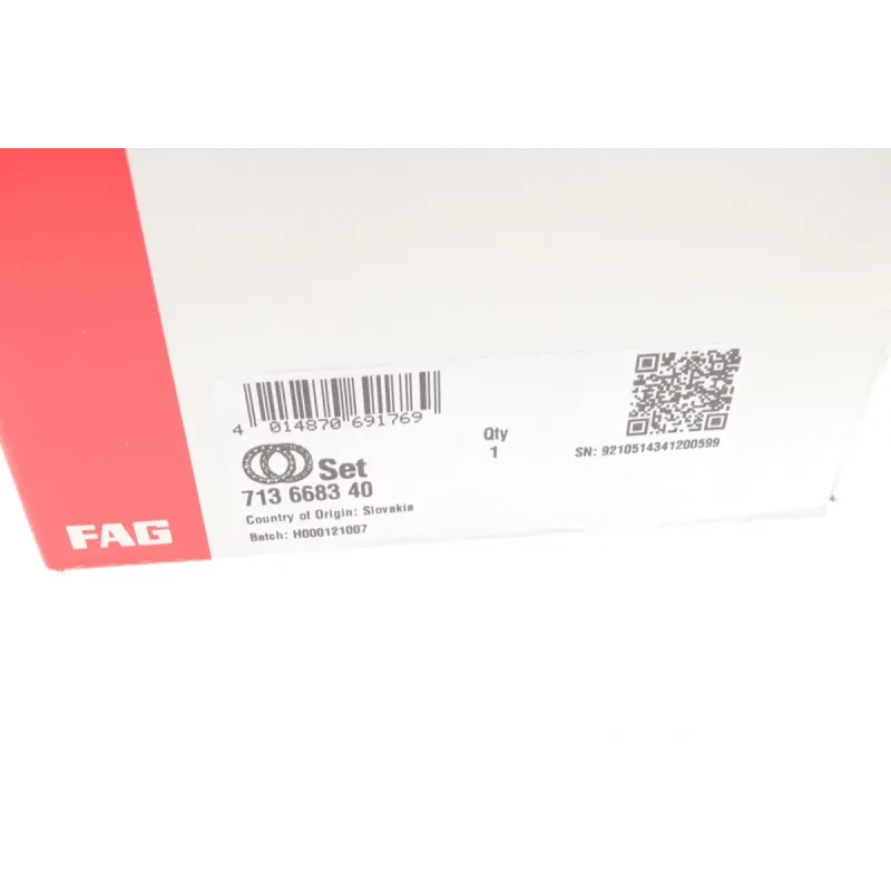 Підшипник маточини передній FAG 713668340 для Mercedes-Benz C-Class W205/E-Class W213 2013-, 98 мм