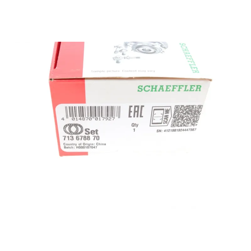 Підшипник маточини передній FAG 713 6788 70 для Ford Tourneo Connect, Transit Connect 2002-2013 (ABS)